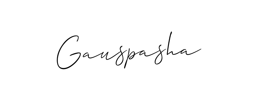 How to Draw Gauspasha signature style? Allison_Script is a latest design signature styles for name Gauspasha. Gauspasha signature style 2 images and pictures png