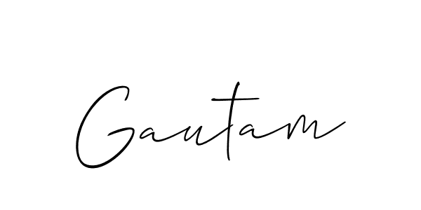 Use a signature maker to create a handwritten signature online. With this signature software, you can design (Allison_Script) your own signature for name Gautam. Gautam signature style 2 images and pictures png