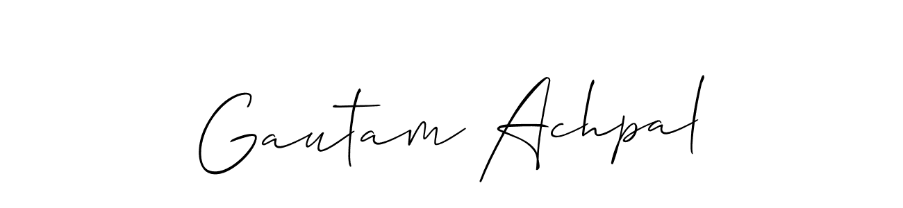 You can use this online signature creator to create a handwritten signature for the name Gautam Achpal. This is the best online autograph maker. Gautam Achpal signature style 2 images and pictures png