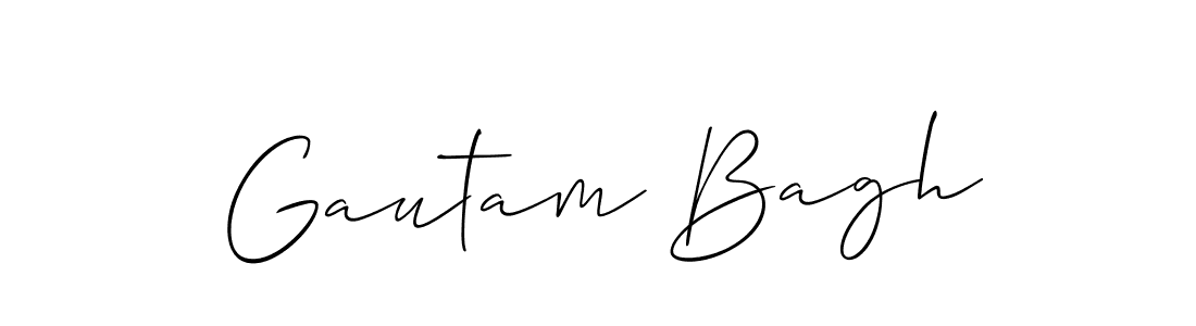 Design your own signature with our free online signature maker. With this signature software, you can create a handwritten (Allison_Script) signature for name Gautam Bagh. Gautam Bagh signature style 2 images and pictures png