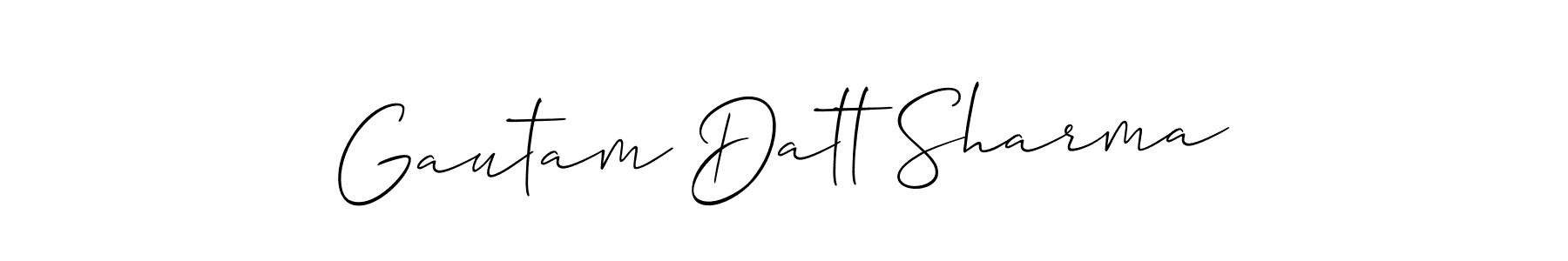 Gautam Datt Sharma stylish signature style. Best Handwritten Sign (Allison_Script) for my name. Handwritten Signature Collection Ideas for my name Gautam Datt Sharma. Gautam Datt Sharma signature style 2 images and pictures png