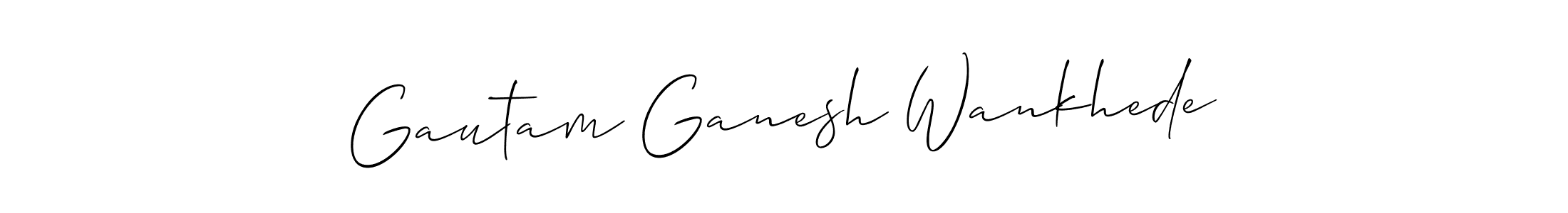 It looks lik you need a new signature style for name Gautam Ganesh Wankhede. Design unique handwritten (Allison_Script) signature with our free signature maker in just a few clicks. Gautam Ganesh Wankhede signature style 2 images and pictures png