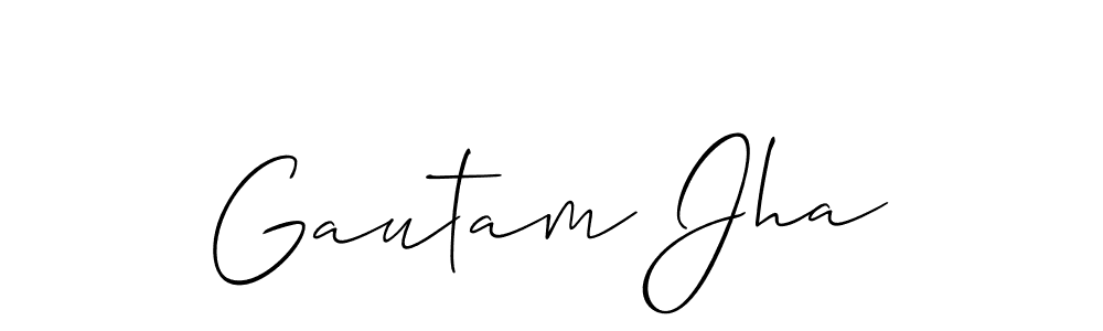Also we have Gautam Jha name is the best signature style. Create professional handwritten signature collection using Allison_Script autograph style. Gautam Jha signature style 2 images and pictures png