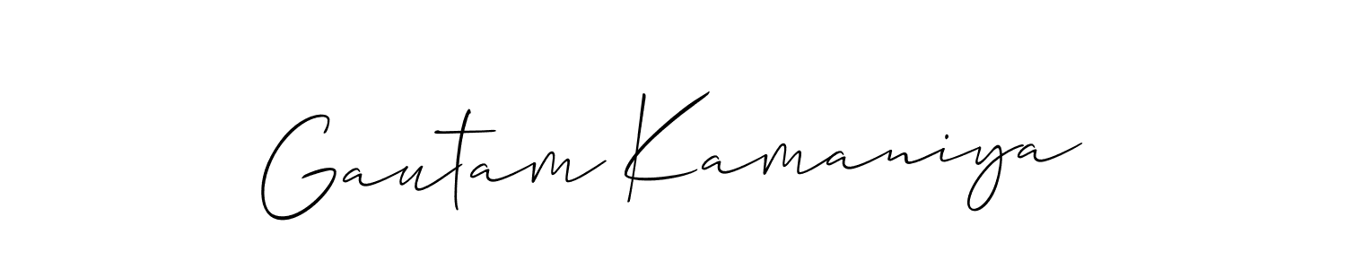 Make a beautiful signature design for name Gautam Kamaniya. Use this online signature maker to create a handwritten signature for free. Gautam Kamaniya signature style 2 images and pictures png