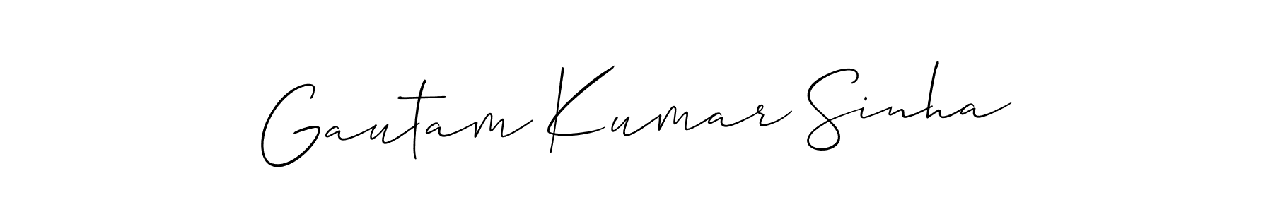 It looks lik you need a new signature style for name Gautam Kumar Sinha. Design unique handwritten (Allison_Script) signature with our free signature maker in just a few clicks. Gautam Kumar Sinha signature style 2 images and pictures png