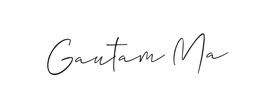 Similarly Allison_Script is the best handwritten signature design. Signature creator online .You can use it as an online autograph creator for name Gautam Ma. Gautam Ma signature style 2 images and pictures png