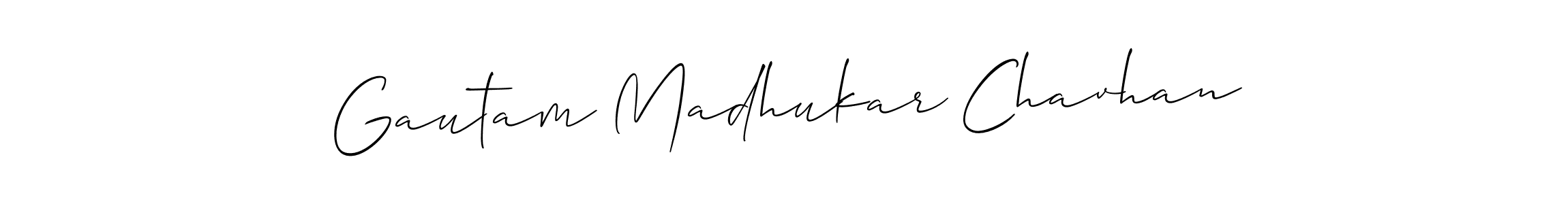 if you are searching for the best signature style for your name Gautam Madhukar Chavhan. so please give up your signature search. here we have designed multiple signature styles  using Allison_Script. Gautam Madhukar Chavhan signature style 2 images and pictures png