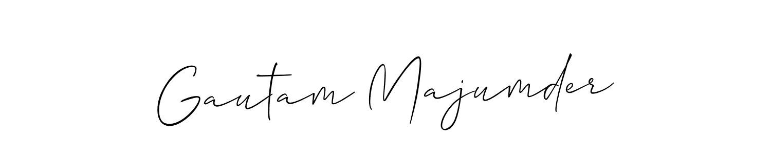 This is the best signature style for the Gautam Majumder name. Also you like these signature font (Allison_Script). Mix name signature. Gautam Majumder signature style 2 images and pictures png