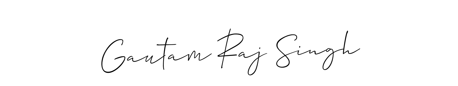 The best way (Allison_Script) to make a short signature is to pick only two or three words in your name. The name Gautam Raj Singh include a total of six letters. For converting this name. Gautam Raj Singh signature style 2 images and pictures png