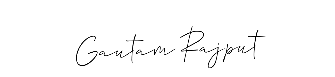 It looks lik you need a new signature style for name Gautam Rajput. Design unique handwritten (Allison_Script) signature with our free signature maker in just a few clicks. Gautam Rajput signature style 2 images and pictures png