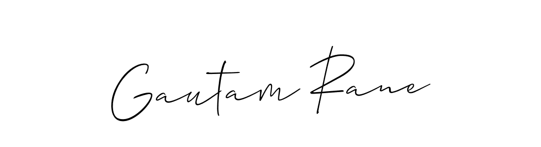 Gautam Rane stylish signature style. Best Handwritten Sign (Allison_Script) for my name. Handwritten Signature Collection Ideas for my name Gautam Rane. Gautam Rane signature style 2 images and pictures png