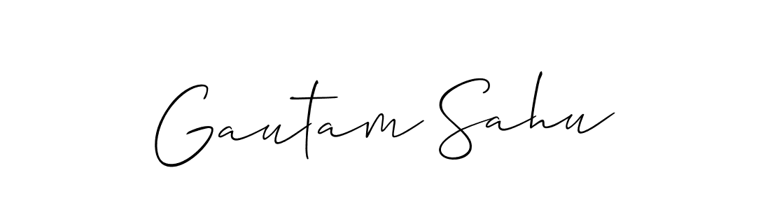 Best and Professional Signature Style for Gautam Sahu. Allison_Script Best Signature Style Collection. Gautam Sahu signature style 2 images and pictures png