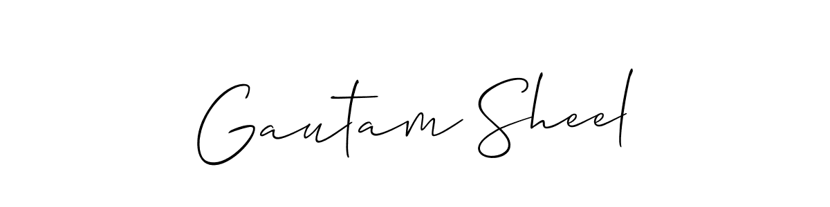 Best and Professional Signature Style for Gautam Sheel. Allison_Script Best Signature Style Collection. Gautam Sheel signature style 2 images and pictures png