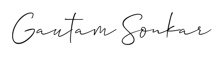 The Allison_Script lettering style adds unique flourish to name Gautam Sonkar. Stand out with a custom digital autograph made in seconds. Gautam Sonkar signature style 2 images and pictures png