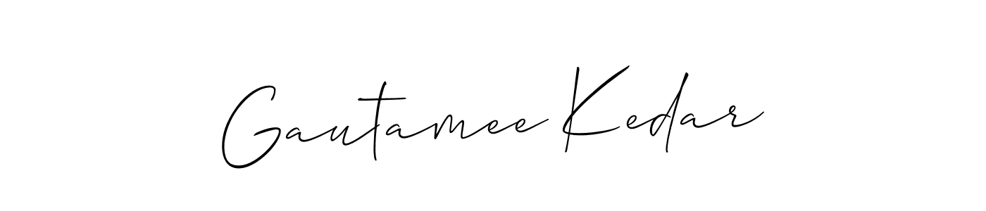 Gautamee Kedar stylish signature style. Best Handwritten Sign (Allison_Script) for my name. Handwritten Signature Collection Ideas for my name Gautamee Kedar. Gautamee Kedar signature style 2 images and pictures png