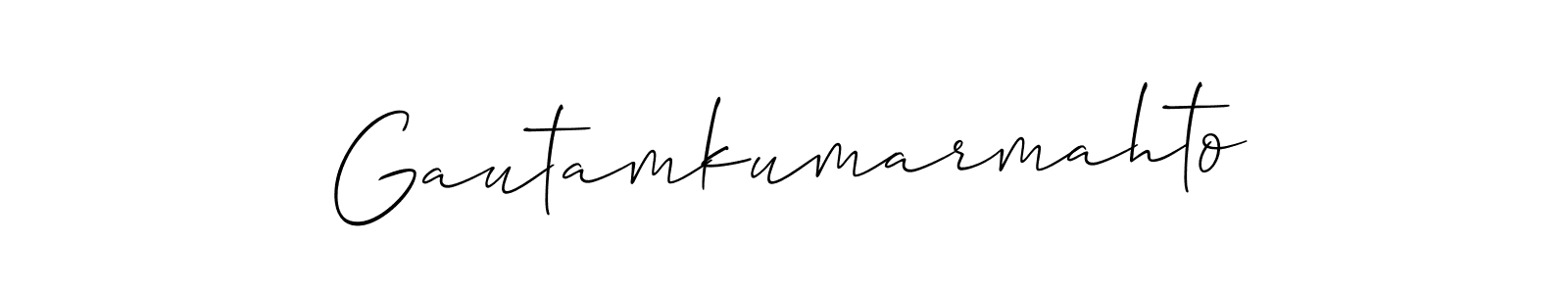 Make a beautiful signature design for name Gautamkumarmahto. Use this online signature maker to create a handwritten signature for free. Gautamkumarmahto signature style 2 images and pictures png