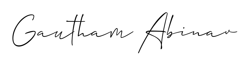 Here are the top professional signature styles for the name Gautham Abinav. These are the best autograph styles you can use for your name. Gautham Abinav signature style 2 images and pictures png