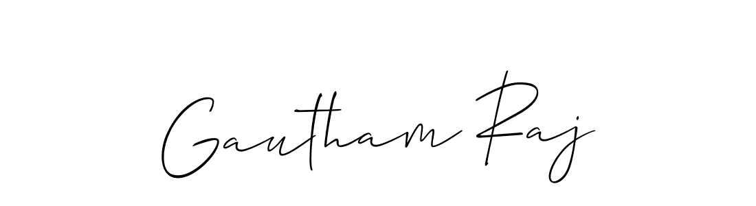 How to make Gautham Raj signature? Allison_Script is a professional autograph style. Create handwritten signature for Gautham Raj name. Gautham Raj signature style 2 images and pictures png