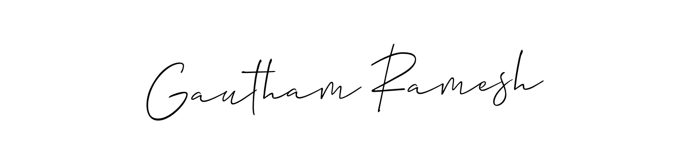 This is the best signature style for the Gautham Ramesh name. Also you like these signature font (Allison_Script). Mix name signature. Gautham Ramesh signature style 2 images and pictures png