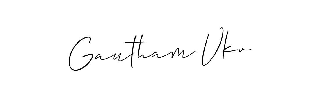 Here are the top 10 professional signature styles for the name Gautham Vkv. These are the best autograph styles you can use for your name. Gautham Vkv signature style 2 images and pictures png