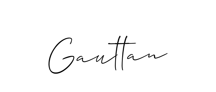 Gauttan stylish signature style. Best Handwritten Sign (Allison_Script) for my name. Handwritten Signature Collection Ideas for my name Gauttan. Gauttan signature style 2 images and pictures png