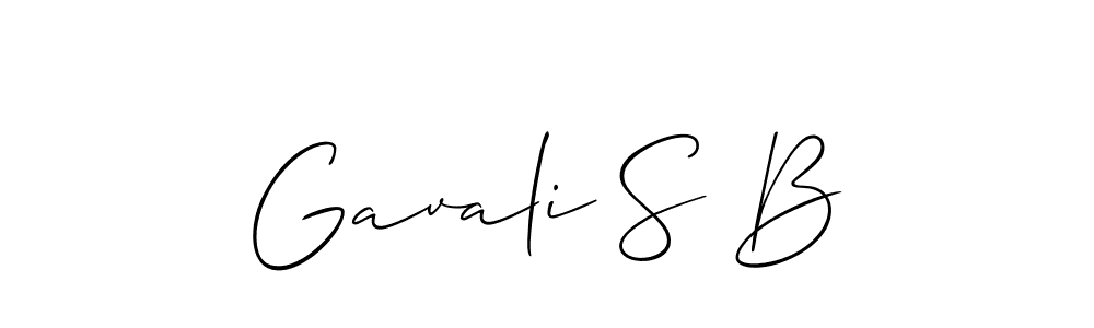 You should practise on your own different ways (Allison_Script) to write your name (Gavali S B) in signature. don't let someone else do it for you. Gavali S B signature style 2 images and pictures png