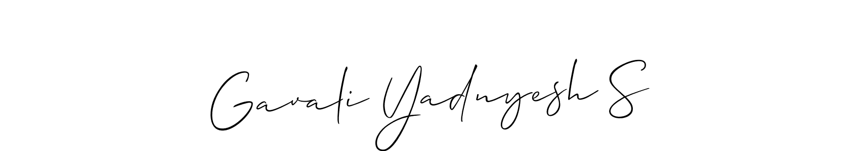 Best and Professional Signature Style for Gavali Yadnyesh S. Allison_Script Best Signature Style Collection. Gavali Yadnyesh S signature style 2 images and pictures png