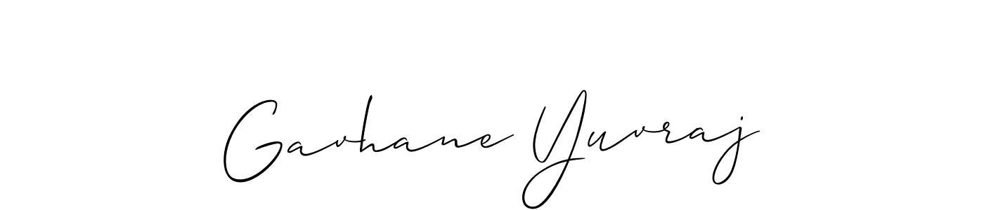 The best way (Allison_Script) to make a short signature is to pick only two or three words in your name. The name Gavhane Yuvraj include a total of six letters. For converting this name. Gavhane Yuvraj signature style 2 images and pictures png