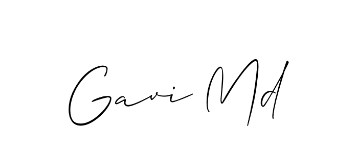 Make a beautiful signature design for name Gavi Md. Use this online signature maker to create a handwritten signature for free. Gavi Md signature style 2 images and pictures png