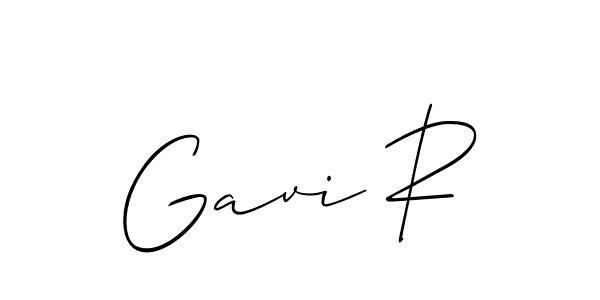 Make a beautiful signature design for name Gavi R. With this signature (Allison_Script) style, you can create a handwritten signature for free. Gavi R signature style 2 images and pictures png