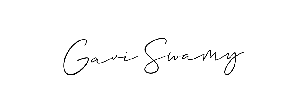 Use a signature maker to create a handwritten signature online. With this signature software, you can design (Allison_Script) your own signature for name Gavi Swamy. Gavi Swamy signature style 2 images and pictures png