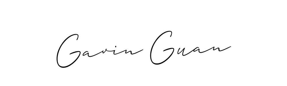 Allison_Script is a professional signature style that is perfect for those who want to add a touch of class to their signature. It is also a great choice for those who want to make their signature more unique. Get Gavin Guan name to fancy signature for free. Gavin Guan signature style 2 images and pictures png