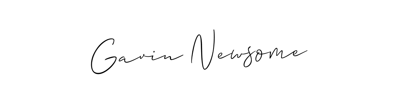How to make Gavin Newsome name signature. Use Allison_Script style for creating short signs online. This is the latest handwritten sign. Gavin Newsome signature style 2 images and pictures png