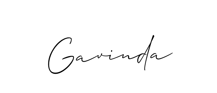 Also we have Gavinda name is the best signature style. Create professional handwritten signature collection using Allison_Script autograph style. Gavinda signature style 2 images and pictures png