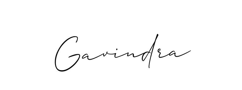 Use a signature maker to create a handwritten signature online. With this signature software, you can design (Allison_Script) your own signature for name Gavindra. Gavindra signature style 2 images and pictures png
