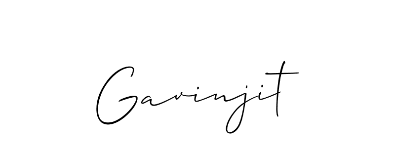 Make a beautiful signature design for name Gavinjit. With this signature (Allison_Script) style, you can create a handwritten signature for free. Gavinjit signature style 2 images and pictures png