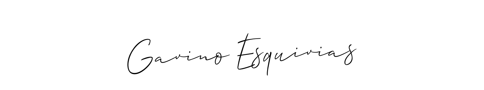 Best and Professional Signature Style for Gavino Esquivias. Allison_Script Best Signature Style Collection. Gavino Esquivias signature style 2 images and pictures png
