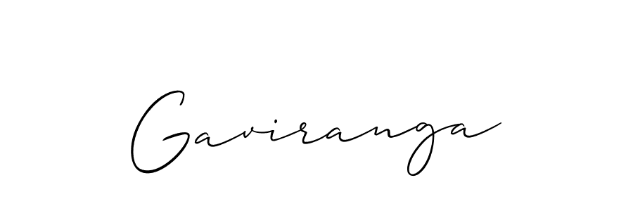 Use a signature maker to create a handwritten signature online. With this signature software, you can design (Allison_Script) your own signature for name Gaviranga. Gaviranga signature style 2 images and pictures png