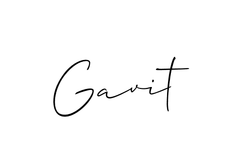 Make a beautiful signature design for name Gavit. With this signature (Allison_Script) style, you can create a handwritten signature for free. Gavit signature style 2 images and pictures png