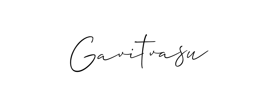 The best way (Allison_Script) to make a short signature is to pick only two or three words in your name. The name Gavitvasu include a total of six letters. For converting this name. Gavitvasu signature style 2 images and pictures png