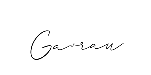 How to make Gavrau signature? Allison_Script is a professional autograph style. Create handwritten signature for Gavrau name. Gavrau signature style 2 images and pictures png