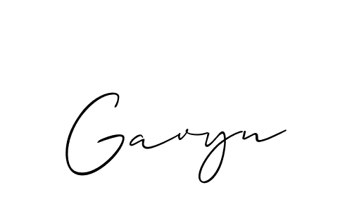 Make a beautiful signature design for name Gavyn. Use this online signature maker to create a handwritten signature for free. Gavyn signature style 2 images and pictures png