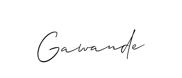 Best and Professional Signature Style for Gawande. Allison_Script Best Signature Style Collection. Gawande signature style 2 images and pictures png