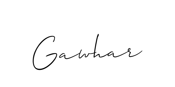 The best way (Allison_Script) to make a short signature is to pick only two or three words in your name. The name Gawhar include a total of six letters. For converting this name. Gawhar signature style 2 images and pictures png