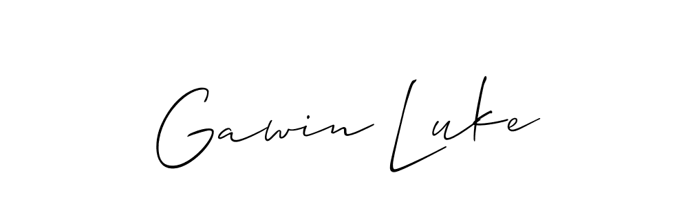 You should practise on your own different ways (Allison_Script) to write your name (Gawin Luke) in signature. don't let someone else do it for you. Gawin Luke signature style 2 images and pictures png