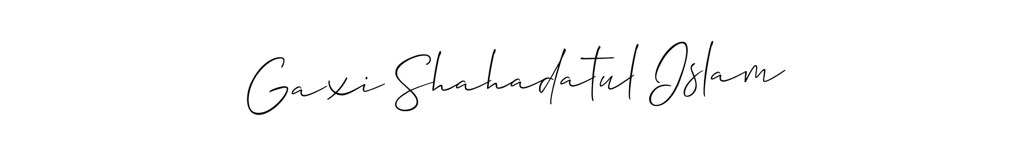 Also we have Gaxi Shahadatul Islam name is the best signature style. Create professional handwritten signature collection using Allison_Script autograph style. Gaxi Shahadatul Islam signature style 2 images and pictures png
