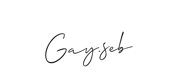 Make a beautiful signature design for name Gay.seb. Use this online signature maker to create a handwritten signature for free. Gay.seb signature style 2 images and pictures png