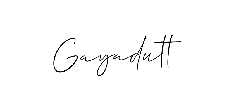 Check out images of Autograph of Gayadutt name. Actor Gayadutt Signature Style. Allison_Script is a professional sign style online. Gayadutt signature style 2 images and pictures png