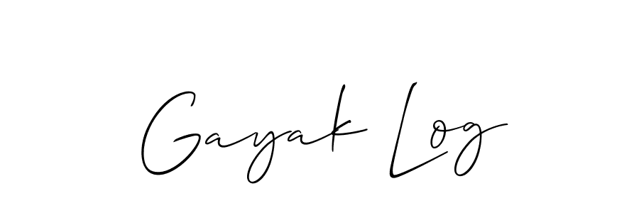 Check out images of Autograph of Gayak Log name. Actor Gayak Log Signature Style. Allison_Script is a professional sign style online. Gayak Log signature style 2 images and pictures png