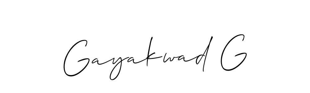 How to make Gayakwad G name signature. Use Allison_Script style for creating short signs online. This is the latest handwritten sign. Gayakwad G signature style 2 images and pictures png